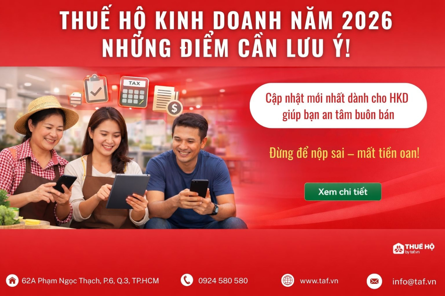 Thuế hộ kinh doanh 2026: Những điểm mới quan trọng cần lưu ý!