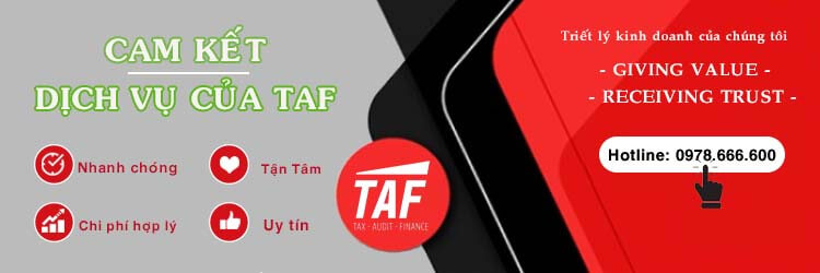 Cam kết về trách nhiệm của TAF khi cung cấp dịch vụ kế toán trọn gói