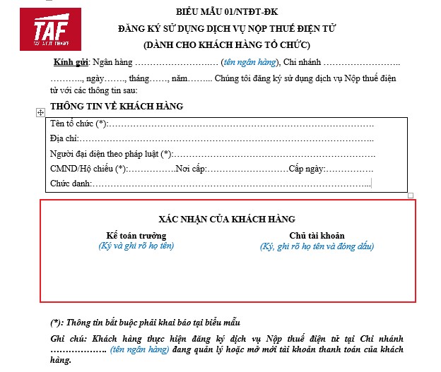 hướng dẫn cách đăng ký và nộp thuế điện tử taf 9