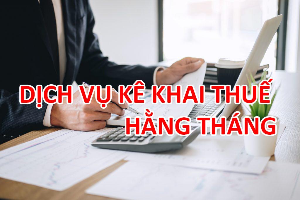 Công việc báo cáo thuế hàng tháng